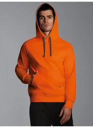 Trigema Kapuzensweatshirt aus Biobaumwolle orange