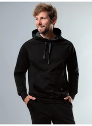 Trigema Kapuzensweatshirt aus Biobaumwolle schwarz