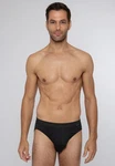 Ammann Slip 3er Pack Jeans Feinripp Schwarz
