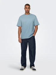 ONLY & SONS T-Shirt ONSFred (1-tlg) Blau/Hellblau/Grau