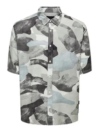 Leinenhemd ONSBUD LIFE SS RLX AOP LINEN SHIRT NOOS