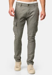 Indicode Cargohose INSafi Khaki/Dunkelgrün
