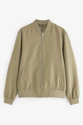 Next Bomberjacke Schlichte (1-St) Khaki/Dunkelgrün/Braun