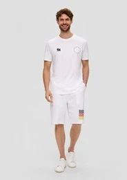 Bermudas Relaxed: Unisex Bermuda mit EM-Print Durchzugkordel
