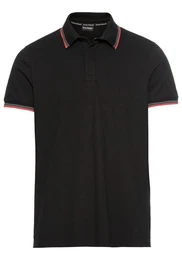Poloshirt Kurzarm, schmal geschnitten, Colourblocking-Optik