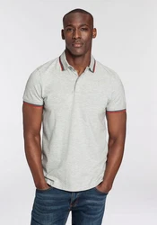 Bruno Banani Poloshirt Kurzarm Hellgrau/Grau
