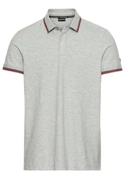 Poloshirt Kurzarm, schmal geschnitten, Colourblocking-Optik