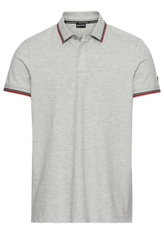 Bruno Banani Poloshirt Kurzarm Hellgrau/Grau