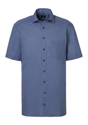 OLYMP Kurzarmhemd Luxor modern fit Blau/Dunkelblau/Grau/Hellblau