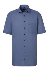OLYMP Kurzarmhemd Luxor modern fit Blau/Dunkelblau/Grau/Hellblau