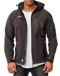 Geographical Norway Herren Softshelljacke Outdoor Jacke batechno dark grey