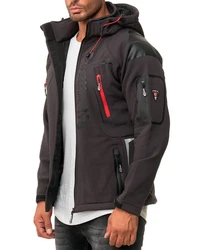 Geographical Norway Herren Softshelljacke Outdoor Jacke batechno dark grey