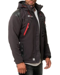 Geographical Norway Herren Softshelljacke Outdoor Jacke batechno dark grey