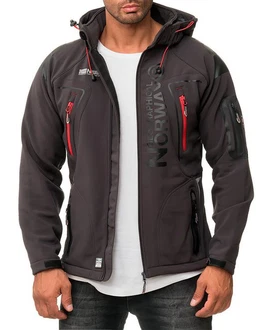 Geographical Norway Herren Softshelljacke Outdoor Jacke batechno dark grey