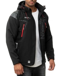 Geographical Norway Herren Softshelljacke Outdoor Jacke batechno schwarz