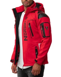 Geographical Norway Herren Softshelljacke Outdoor Jacke batechno rot