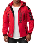 Geographical Norway Herren Softshelljacke Outdoor Jacke batechno rot
