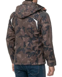 Geographical Norway Herren Softshelljacke Outdoor Jacke batechno Khaki/Orange