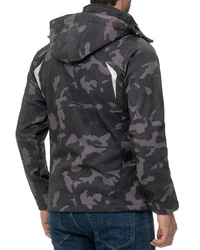 Geographical Norway Herren Softshelljacke Outdoor Jacke batechno Camo/Black/Orange