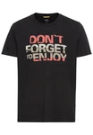 camel active T-Shirt Schwarz/Mischfarben/Grau