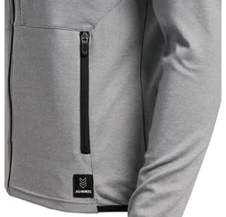 hummel Kapuzenpullover Hellgrau/Grau/Dunkelgrau