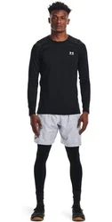 Under Armour Longsleeve ColdGear Fitted Crew schwarz/weiß