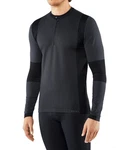 FALKE Langarmshirt Anderson 1/2 Zip Schwarz/Dunkelblau/Dunkelgrau