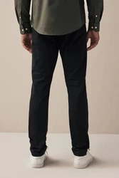 Next Chinohose Skinny Fit Chinohose mit Stretch Dunkelgrau/Schwarz