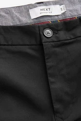 Next Chinohose Skinny Fit Chinohose mit Stretch Dunkelgrau/Schwarz