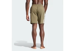 adidas Sportswear Badeshorts 3-Streifen CLX Dunkelgrün/Khaki/Beige