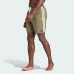 adidas Sportswear Badeshorts 3-Streifen CLX Dunkelgrün/Khaki/Beige