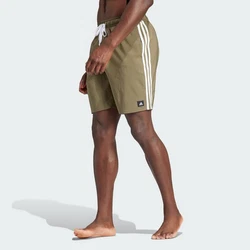 adidas Sportswear Badeshorts 3-Streifen CLX Dunkelgrün/Khaki/Beige