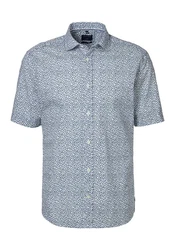 OLYMP Kurzarmhemd Casual Blau/Hellblau/Dunkelblau/Grau