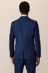 Next Baukastensakko Slim Fit Anzugsakko Dunkelblau/Hellblau