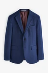 Next Baukastensakko Slim Fit Anzugsakko Dunkelblau/Hellblau