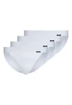 Skiny Slip 4er Pack Basic (Spar-Set) Weiß/Grau