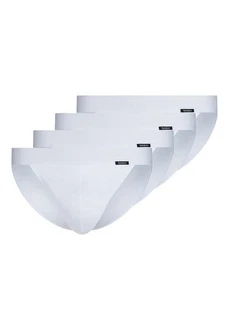 Skiny Slip 4er Pack Basic (Spar-Set) Weiß/Grau
