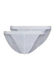 Slip 2er Pack Basic (Spar-Set, 2-St) Slip / Unterhose - Baumwolle - Ohne Eingriff - Atmungsaktiv