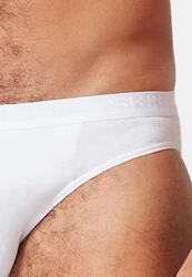 Skiny Slip Basic Cotton Rib Weiß/Creme