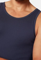 Skiny Achselhemd Herren Tank Top 2er Pack Shirt navy