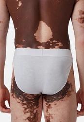 Skiny Slip 4er Pack Basic (Spar-Set) Weiß/Grau