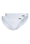 Skiny Slip Herren Tanga-Slip 2er Pack Cotton Retro Weiß
