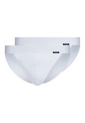 Skiny Slip Herren Tanga-Slip 2er Pack Cotton Retro Weiß