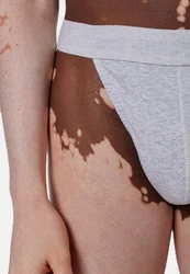 Skiny Slip Herren Tanga-Slip 2er Pack Cotton Retro Grau/Hellgrau