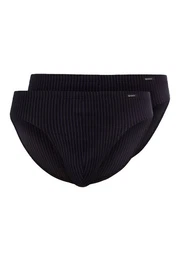 Slip 2er Pack Basic (Spar-Set, 2-St) Slip / Unterhose - Baumwolle - Ohne Eingriff - Atmungsaktiv
