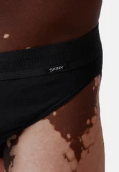 Skiny Slip Herren Brasil Basic Retro (2-St) Schwarz/Dunkelgrau