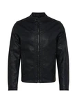 JACK & JONES Herren Jjewarner Jacket Noos Kunstlederjacke Schwarz