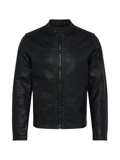 JACK & JONES Herren Jjewarner Jacket Noos Kunstlederjacke