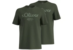s.Oliver T-Shirt Casual im 2er Pack Dunkelgrün