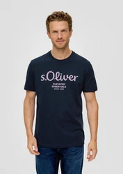 s.Oliver T-Shirt Casual im 2er Pack Silber/Rosa/Fliederfarben/Dunkelblau/Dunkelrot
